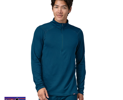 PATAGONIA-43657-MEN'S CAPILENETHERMAL WEIGHT ZIP NECK-SOUS-COUCHE THERMIQUE-HOMME-LMBE LAGOM BLUE-BLEU