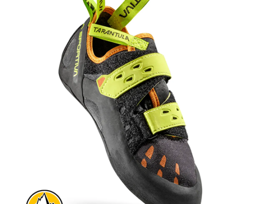 LA SPORTIVA-30J900729-TARANTULA-CHAUSSONS D'ESCALADE-CARBON LIME PUNCH-GRIS