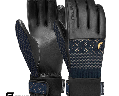 REUSCH-6131204-RE KNIT ELISABETH R-TEX-GANTS DE SKI-FEMME-4470 BLEU GOLD-BLEU