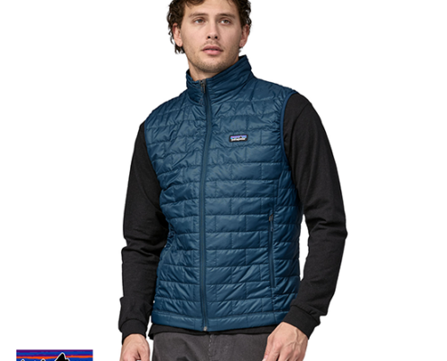 PATAGONIA-84242-M'S NANO PUFF VEST-DOUDOUNE SANS MANCHE-LMBE LAGOM BLUE-BLEU-VUE-FACE