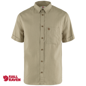 FJALL RAVEN-87039-OVIK TRAVEL SHIRT-CHEMISE MANCHES COURTES-HOMME-195 SAND STONE-BEIGE