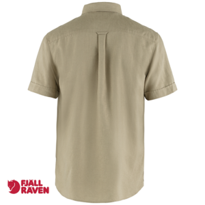 FJALL RAVEN-87039-OVIK TRAVEL SHIRT-CHEMISE MANCHES COURTES-HOMME-195 SAND STONE-BEIGE-DOS