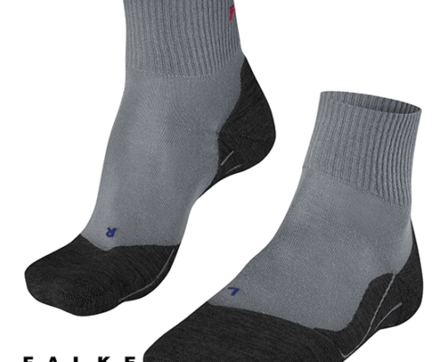 FALKE-16128-TK5 WANDER-CHAUSSETTES DE RANDONNÉE-FEMME-3240 HEMATITE-GRIS