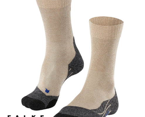 FALKE-16139-TK2 EXPLORE COOL-CHAUSSETTES-FEMME-4100 NATURE MELANGE-BEIGE