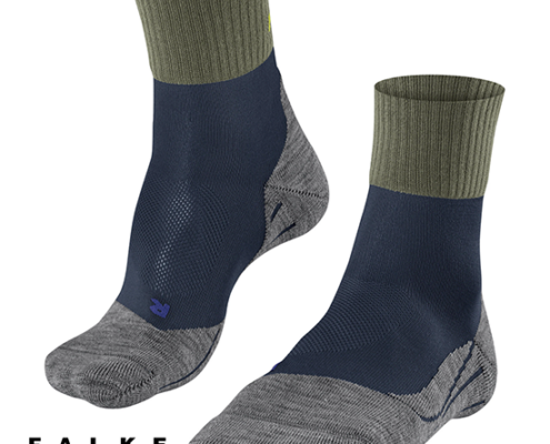 FALKE-16154-TK2 EXPLORE COOL SHORT-CHAUSSETTES BASSES DE RANDONNÉE-HOMME-6116 SPACE BLUE-BLEU