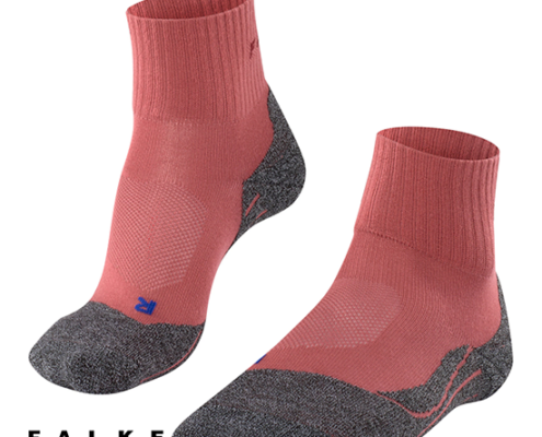 FALKE-TK2 SHORT-CHAUSSETTES DE RANDONNÉE FEMME-8215 MIXED BERRY-ROSE