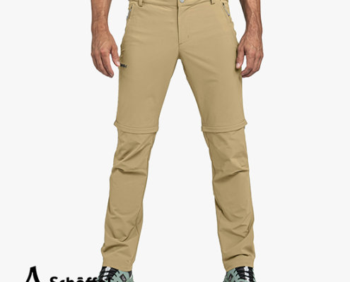 SCHOFFEL-22595-PANTS FOLKSTONE ZIP OFF-PANTALON HOMME DEZIPPABLE-4340 BEIGE