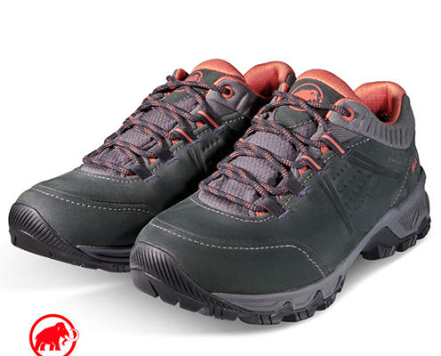 MAMMUT-3030-04720-NOVA IV LOW GTX-CHAUSSURES DE RANDONNÉE-FEMME-04720 BLACK APRICOT BRANDY-NOIR