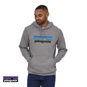 PATAGONIA-39622-P-6 LOGO UPRISAL SWEATSHIRT-SWEATSHIRT À CAPUCHE-GLH GRAVEL HEATHER-GRIS