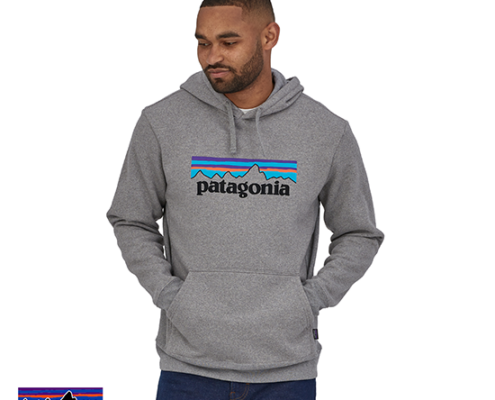 PATAGONIA-39622-P-6 LOGO UPRISAL SWEATSHIRT-SWEATSHIRT À CAPUCHE-GLH GRAVEL HEATHER-GRIS