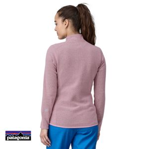 PATAGONIA-40250-R1 AIR NECK POLAIRE 1/4 ZIP-MLKE MILKEWEED MAUVE-MAUVE-DOS
