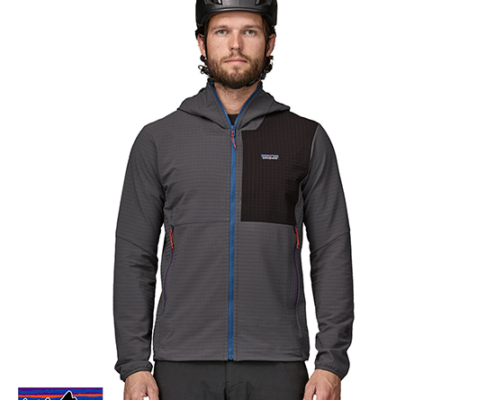 PATAGONIA-83578-MEN'S R1 TECHFACE HOODY-VESTE À CAPUCHE-HOMME-FGE FORGE GREY-GRIS