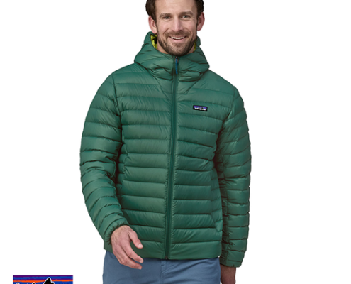 PATAGONIA-84702-M'S DOWN SWEATER HOODY-DOUDOUNE DUVET À CAPUCHE HOMME-CIFG-CONIFER GREEN-VERT-FACE