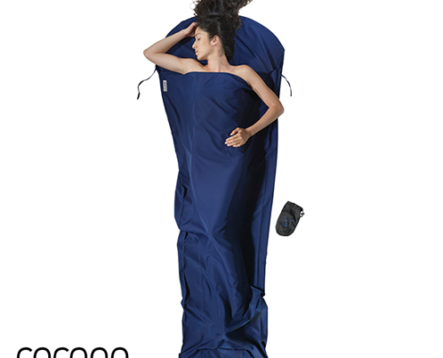 COCOON-COMFM85-MUMMY LINER MICROFRIBE-DRAP DE SAC-TWILIGHT BLUE-BLEU