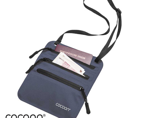 COCOON-COYNW-3-SECRET NECK WALLET-POCHETTE OBJET DE VALEUR-NAVY BLUE-BLEU