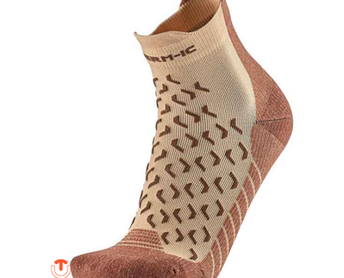 THERM-IC-T25-5100-001-TREK ULTRACOOL ANKLE CHAUSSETTES DE RANDONNÉE BASSES-HOMME-46 BEIGEBROWN-BEIGE