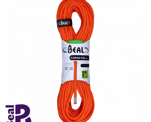 BEAL-BC098K.70-KARMA 9.8 MM X 70 M-CORDE D'ESCALADE-ORANGE