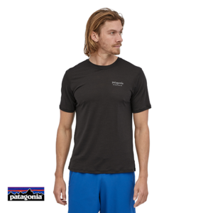 PATAGONIA-44590-CAP COOL MERINO GRAPHIC TEE-SHIRT HOMME-HEBK HERITAGE HEADER BLACK-NOIR