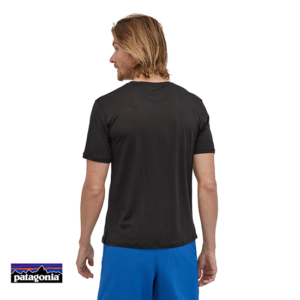 PATAGONIA-44590-CAP COOL MERINO GRAPHIC TEE-SHIRT HOMME-HEBK HERITAGE HEADER BLACK-NOIR-DOS