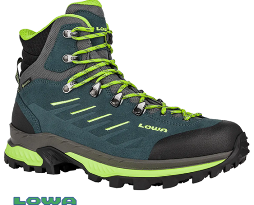 LOWA-L2107706003-RANDIR GTX MID-CHAUSSURES DE RANDONNÉE-HOMME-BLUE LIME-BLEU