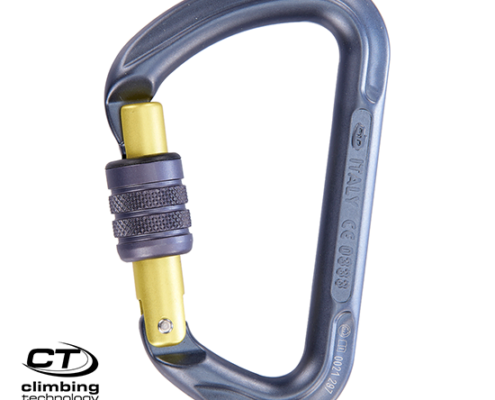 CLIMBING TECHNOLOGY-2C53303-K-CLASSIC-MOUSQUETON-ANTHRACITE JAUNE MOUTARDE-GRIS