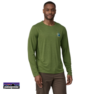 PATAGONIA-45190-CAPILENE COOL DAILY TEE SHIRT MANCHES LONGUES-UTNX UNITY FRITZ TERRAIN GREEN-VERT