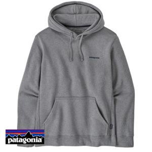 PATAGONIA-39665-BOARDSHORT LOGO UPRISAL FLEECE HOODY-GLH GRAVEL HEATHER-GRIS