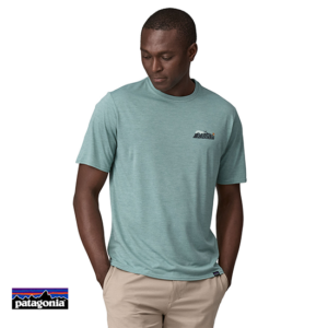 PATAGONIA-45355-M'S CAP COOL DAILY GRAPHIC SHIRT WATER-TEE SHIRT DE RANDONNÉE-HOMME-STDX SEADAZE THERMAL BLUE-BLEU