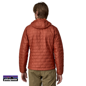 PATAGONIA-84222-M'S NANO PUFF INSULATED HOODY-DOUDOUNE SYNTHETIQUE À CAPUCHE-HOMME-BURR BURNISHED RED-ROUGE-DOS