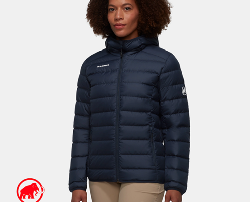 MAMMUT-1013-03380-WAYMARKER IN HOODED JACKET-DOUDOUEN DUVETÀ CAPUCHE-FEMME-5118 MARINE