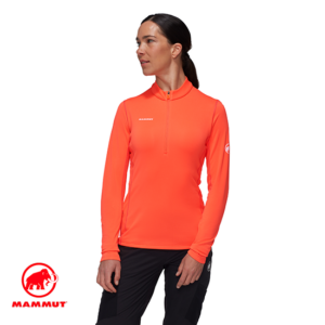 MAMMUT-1016-01110-AENERGY ML HALF ZIP PULL W-POLAIRE 1/2 ZIP-FEMME-2280 PEACH-ORANGE