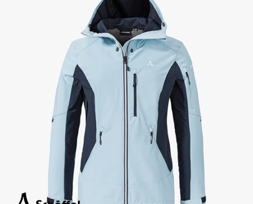 SCHOFFEL-13297-SOFTSHELL JACKET MATREI L-VESTE DE RANDONNÉE DE SKI-FEMME-8075 BLUE-BLEU