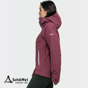 SCHOFFEL-13605-HIKING JACKET STYLE CASCATA-VESTE DE RANDONNÉE IMPERMÉABLE-FEMME-6595 PINK-ROSE-CÔTÉ