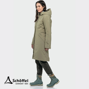 SCHOFFEL-13645-URBAN INS COAT STYLE GREGALE-PARKA IMPERMÉABLE-FEMME-4725 BRAUN-BEIGE-CÔTÉ