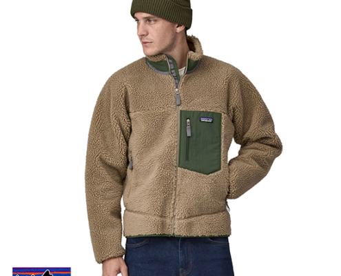 PATAGONIA-23056-MEN'S CLASSIC RETRO X FLEECE JACKET-SBDY SEABIRD GREY-BEIGE