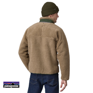 PATAGONIA-23056-MEN'S CLASSIC RETRO X FLEECE JACKET-SBDY SEABIRD GREY-BEIGE-DOS