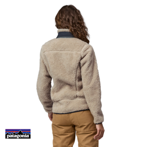 PATAGONIA-23074-W'S CLASSIC RETRO X JKT-VESTE POLAIRE COUPE VENT-NTSB NATURAL THERMAL BLUE-BEIGE-DOS