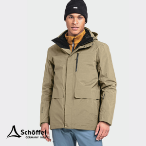 SCHOFFEL-23791-3IN1 PARKA BARTH M-PARKA IMPERMÉABLE 3 EN 1-HOMME-4725 BRAUN-BEIGE