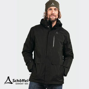 SCHOFFEL-23791-3IN1 PARKA BARTH M-PARKA IMPERMÉABLE 3 EN 1-HOMME-9990 BLACK-NOIR