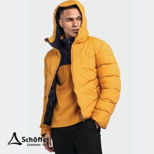 SCHOFFEL-23913-URBAN INS JACKET STYLE LODOS-DOUDOUNE-HOMME-5735 YELLOW-JAUNE-CAPUCHE