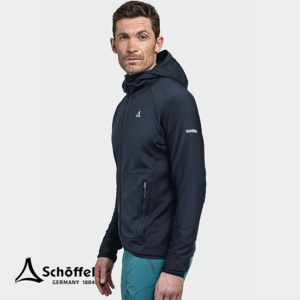 SCHOFFEL-23967-HIKING FLEECE HOODY STYLE CASCATE-VESTE POLAIRE À CAPUCHE-HOMME-8820 BLEU-CÔTÉ