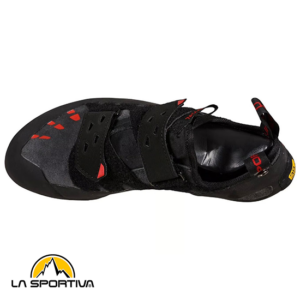 LA SPORTIVA-30N900300-TARENTULA-CHAUSSONS D'ESCALADE-HOMME-CARBON RED-GRIS-DESSUS