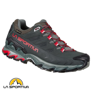 LA SPORTIVA-34I915321W-TLTRA RAPTOR II LEATHER WIDE GTX-CHAUSSURES DE RANDONNÉE-FEMME-CHARCOAL LOLLIPOP-GRIS