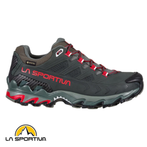 LA SPORTIVA-34I915321W-TLTRA RAPTOR II LEATHER WIDE GTX-CHAUSSURES DE RANDONNÉE-FEMME-CHARCOAL LOLLIPOP-GRIS-CÔTÉ