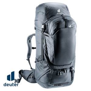 DEUTER-3513025-VOYAGER 60+10 SL-SAC À DOS DE RANDONNÉ ET DE VOYAGE-FEMME-BLACK-NOIR