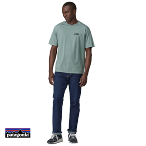 PATAGONIA-37534-M'S 73 SKYLINE ORGANIC TEE-SHIRT-HOMME-TMBL THERMAL BLUE-BLEU-VUE