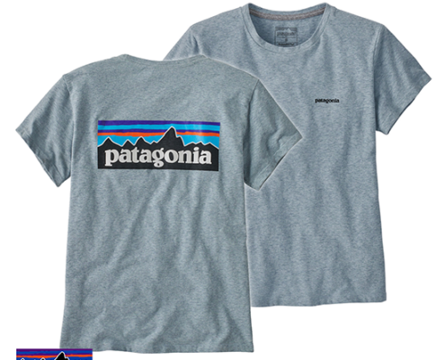 PATAGONIA-37567-W'S P-6 LOGO RESPONSIBILI-TEE-TEE SHIRT FEMME-TMBL THERMAL BLUE-BLEU