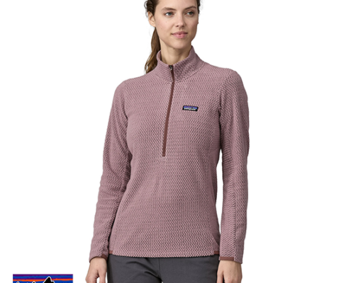 PATAGONIA-40250-R1 AIR NECK POLAIRE 1/4 ZIP-STMA STORMY MAUVE-MAUVE