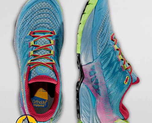 LA SPORTIVA-56B624502-AKASHA II WOMAN-CHAUSSURES DE TRAIL RANDONNÉE-FEMME-TOPAZ RED-BLEU