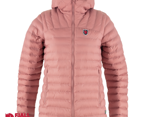 FJALL RAVEN-86120-LATT HOODIE W-DOUDOUNE FEMME-300 DUSTY-ROSE